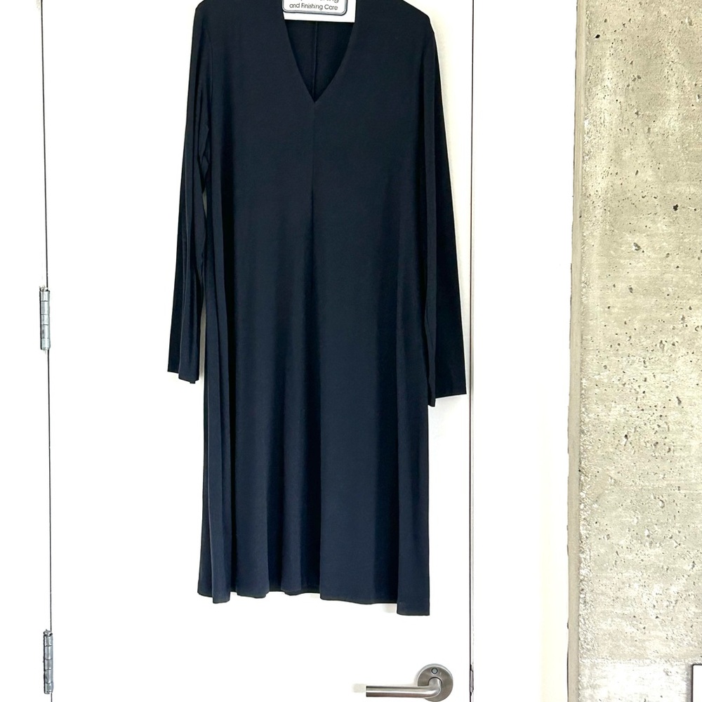 Eileen Fisher Midnight Blue Long Sleeve Dress
